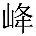 峰字五行|峰字的五行属什么